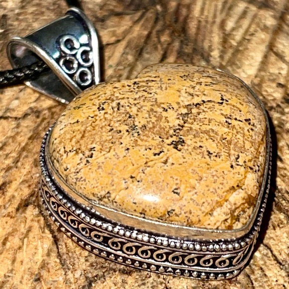 Brown Picture Jasper Pendant 1 7/8” - Picture 5 of 15